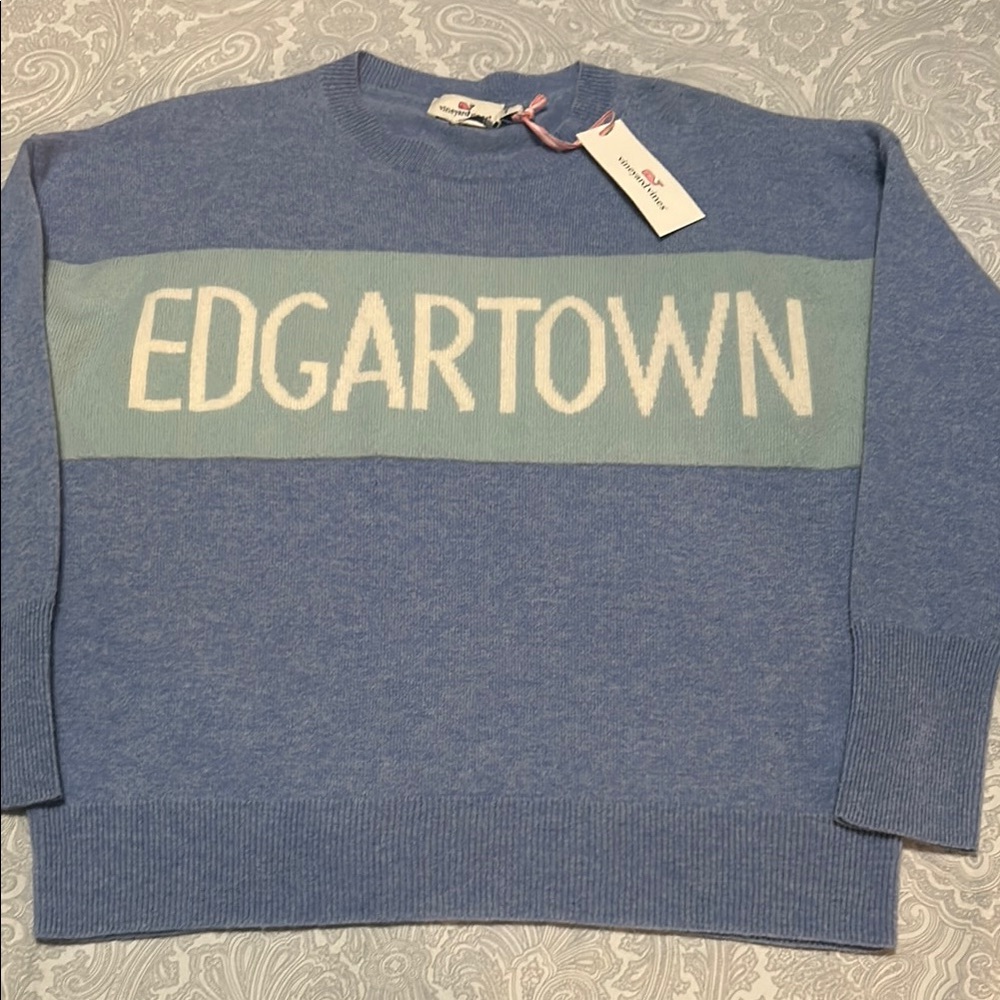 Vineyard Vines 100% Cashmere Edgartown Sweater XS pit to-pit 21”, length 23 NWT